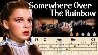 🔴Somewhere Over The Rainbow - The Wizard Of Oz OstㅣAcoustic Fingerstyle Guitar T
