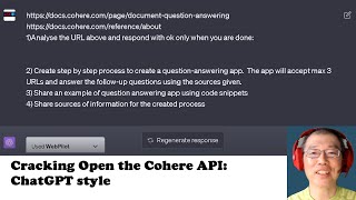 Cracking Open the Cohere API ChatGPT style