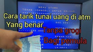 Cara Tarik / Ambil Tunai Di Atm Mandiri Yang Benar Tanpa Grogi Bagi Pemula