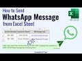 How to Send Personalized WhatsApp Message from Excel Sheet.