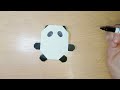 origami beijing winter olympic mascot bingdwendwen panda 2022北京冬奥会吉祥物 冰墩墩 大熊猫 买不到就自己折一个吧🐼