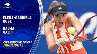 Elena-Gabriela Ruse vs. Dalma Galfi Highlights | 2023 US Open Qualifying Round 2