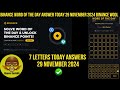 Binance Word of the Day Answer Today 29 November 2024 | 7 Letters Today Answers