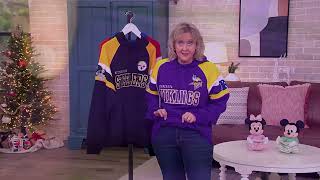 NFL Pullover Colorblock Hooded Sweatshirt on QVC