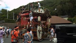 20180729 202船形の祭り出発準備の堂の下の山車