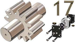 17-Project 52| Hydraulic Gear Pump 2 |SolidWorks Tutorial: idle gear