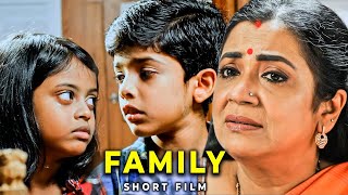 விவாகரத்து கோரும் பெற்றோரின் குழந்தைகளின் வலி - FAMILY - Must Watch Shortfilm | Udhaya, Poornima