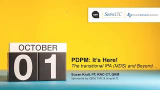 Webinar PDPM It's Here!