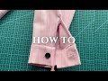 How to sew a button cuff with the easiest placket sewing - LEKApatterns