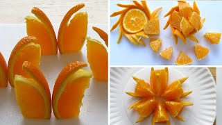 3 WAYS ORANGE Fruit Decorations