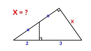 Find the length X | A Very Nice Geometry Problem | 2 Different Methods