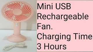 Mini Rechargeable USB Charging Portable Handheld Fan 3 multi functions Slow, Normal and Fast