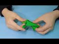 쉬운종이접기 2배로 멀리뛰는 반반개구리 접는방법 origami 2x jumping frog easy origami