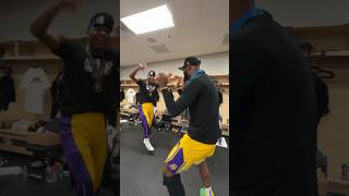 LeBron & Young Lakers turn up after #NBACup win 🕺🏆 | #Shorts
