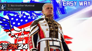 WWE 2K24 - Not Another Montreal (Trophy/Achievement) | Easy Way