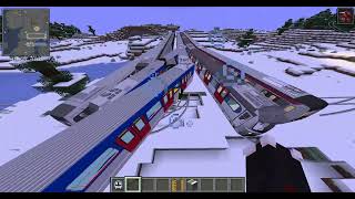 Minecraft  MTR Crazy spawning train