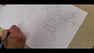 Jim Mancuso draws USA Map freehand
