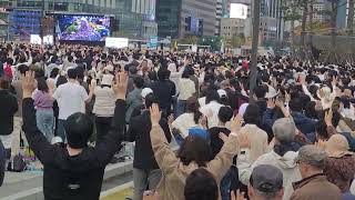 한국교회 200만 연합예배 / 사방에서 들려오는 회개기도와 회개의 찬송 소리