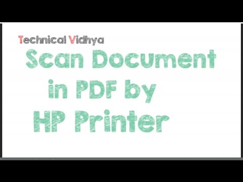 Scan Document In Pdf By Hp Printer Youtube
