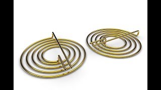 How to make a brass spiral pipe coil in SolidWorks