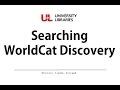 Searching WorldCat Discovery