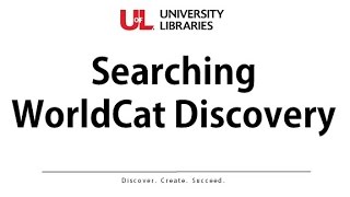 Searching WorldCat Discovery
