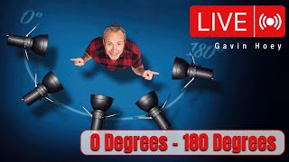 Lighting Angles Explained - 0 to 180 Degrees ... LIVE Q&A