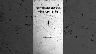 আগামীকাল শুক্রবার পবিত্র জুম্মার দিন। সবাইকে জুম্মার নামাযের দাওয়াত রইলো 🕋 #mizanurrahmanazhari