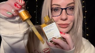 softly applying your skincare 🖤 ASMR