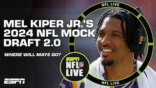 Mel Kiper Jr.'s 2024 NFL MOCK DRAFT 2.0 👀 Would Drake Maye FIT IN with the Patriots? | NFL Live