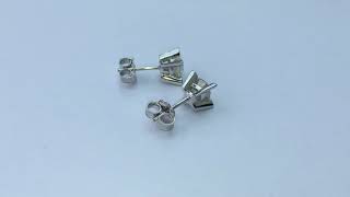 14ct white gold and 0.71ct Diamond earrings