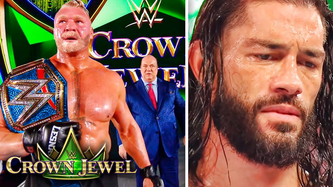 BROCK LESNAR HUMILLA ROMAN REIGNS | WWE Crown Jewel 2021 - ¿BROCK ...