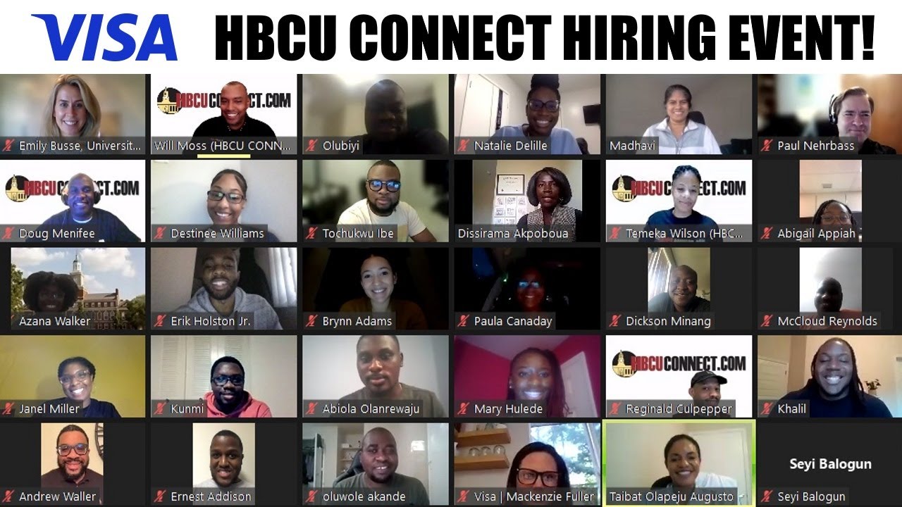 Visa HBCU CONNECT Hiring Event #2 - Sept 23rd, 2021 - YouTube