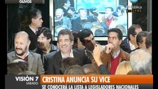 Visión Siete: Cristina anuncia su vice