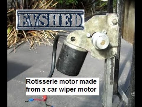 Rotisserie motor made from a car wiper motor Rotisserie motor made from a car wiper motor