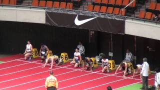 3カ国ジュニア交流室内陸上 男子60m決勝 九鬼巧6.74 Takumi Kuki1st Damiere Byrd 2nd