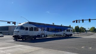 1-Car Portland WES Commuter Rail 世界编组最短的客运火车？只有一节车厢的动车组市郊列车