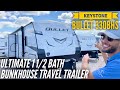 Ultimate 1 1/2 Bath Bunkhouse Travel Trailer | Keystone Bullet 330BHS