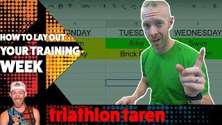EXACT STEPS Triathlon Taren lay out his TRIATHLON TRAINING PLAN week by week