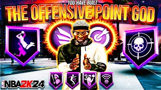 NEW BEST POINT GUARD BUILD IS THE BEST OFFENSIVE GUARD BUILD IN NBA 2K24! MOST FUN GUARD BUILD 2K24!