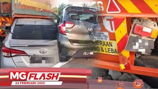 Treler Melintang Dalam Insiden Di KM96 Lebuhraya Plus #MGFlash