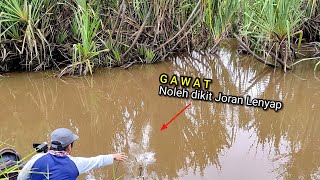 Mancing di sungai ikan2 nya Ngajak Tauran Benar-benar Edian...