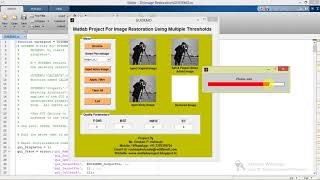 Image Restoration using Multiple Threshold Matlab Project Code