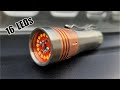 Noctigon KR4 Titanium Mule With 16 Nichia E21A LEDs Review High Power Flashlight