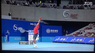 Novak Djokovic - Huge Kick Serve (Beijing 2012)