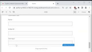 Create an Adaptive Form in AEM Sites page
