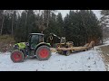 kw6❤️roter büffel bekommt neues zuhause🌲steyr 6230 🌲 komatsu 931 xc 🌲cat 570b🌲🏔