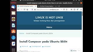 Install composer pada Ubuntu 20.04