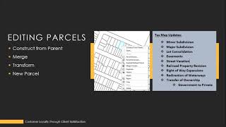 Parcel Fabric Complying with Tax Map Submission Standards