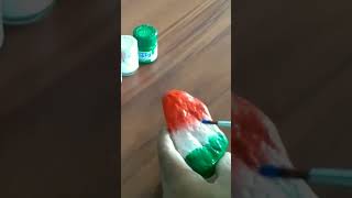 indian flag painting on stone#viral #treding #jay pandav arts